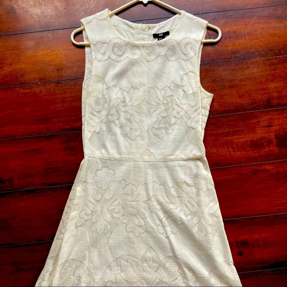 Lace shift dress